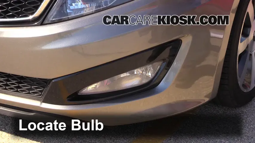 2011 Kia Optima SX 2.0L 4 Cyl. Turbo Lights Fog Light (replace bulb)